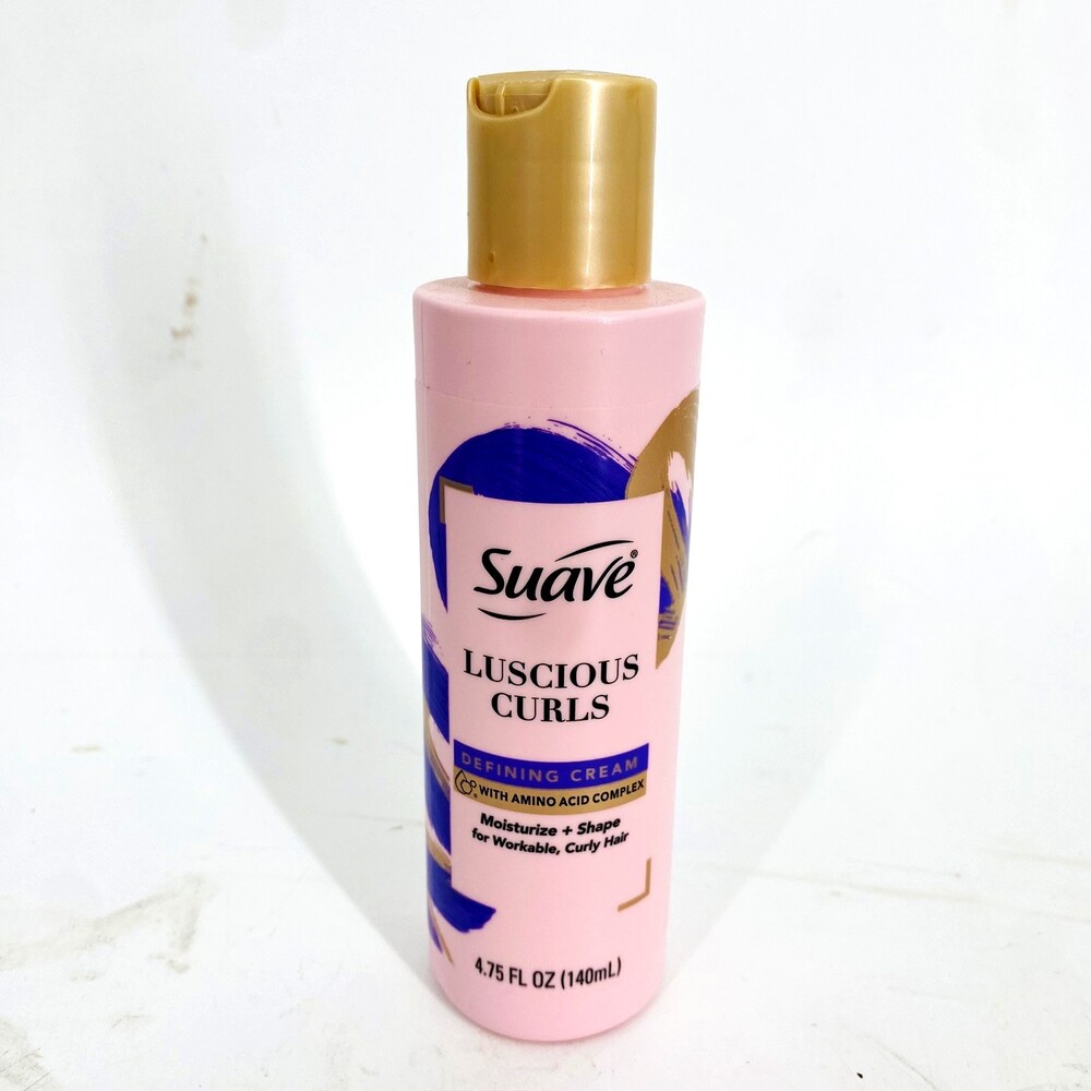 Suave Luscious Curls Defining Cream for Curly Hair with Amino Acid Complex 4.75